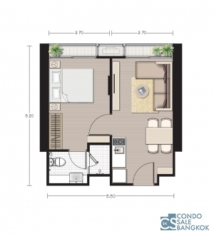 Down Payment for sale Noble BE19, 1 BR 33.4 sqm. Walk to BTS Asoke