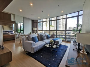 Lumpini Suite Phetchaburi - Makkasan for rent, 2 bedrooms 61 sqm. Great view.