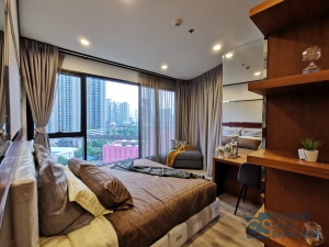 Ideo Mobi Asoke condo for rent, Fully furnished 2 bedrooms 61 Sq.m. Close to Airport Link and MRT Petchaburi