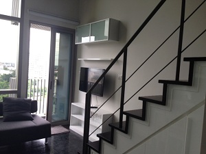 Sukhumvit 38, Modern duplex style for 1 bedroom , 33 sq.m.