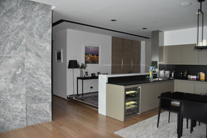 Stunt panoramic view of Bangkok 221 sq.m. 2 bedrooms + 1 study and 3 bathrooms. Balcony in every room. Semi-Furnished. One of a kind!
