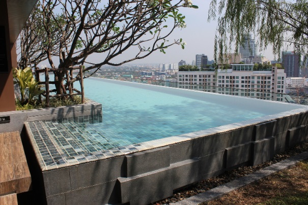 Brand new!! The Lofts Ekkamai condo for rent in Bangkok. 2 bedrooms, Size 74 sqm. Walk to Ekkamai BTS.