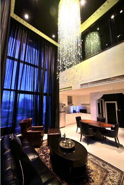 Condo for rent/sale, Duplex Corner Unit, Most Luxurious Decoration, 2+1 bedroom 136 Sq.m. Near Phrom Phong BTS.