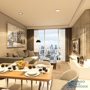 For Rent at Ruamrudee, 2 bedrooms 92 sq.m. Only 3 minutes walk to Ploenchit BTS.