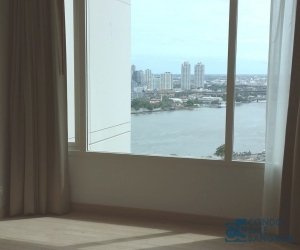 Penthouse Triplex for sale on the best view of Chaophraya River, 3 bedrooms 218.40 sqm.