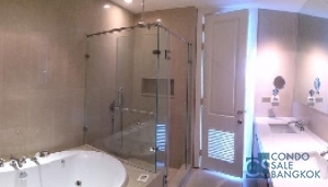 Condo for rent at Ploenchit area. 198 sq.m. 3 bedrooms Fully furnished. Luxury of living in heart of Bangkok.