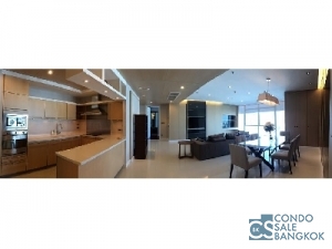 Condo for rent at Ploenchit area. 198 sq.m. 3 bedrooms Fully furnished. Luxury of living in heart of Bangkok.
