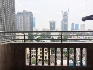 Condo for sale at Thonglor 25, Corner room with city view and canal. 2 Bedrooms 95 sq.m. Bare shell unit.