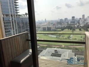 SALE with Tenants at Hansar Rajdamri, 2 bedrooms 106.82 Sq.m. Private Lift, unblock view of RBSC horse racing field and golf club, Just a few steps to BTS Ratchadamri.