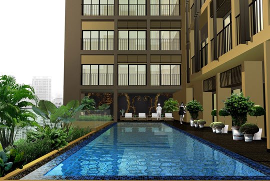 Brand New Condo down payment sale in Bangkok Sukhumvit 26 Size 47.28 sq.m. 1 bedroom. Unfurnished. 180 m. to Prompong BTS.