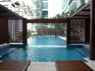 Condo for sale in Bangkok Thailand Fully furnished 2 bedrooms, 78 sq.m. Wind Sukhumvit 23. Well ventilation designed for energy save. Good location.