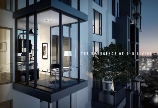 Brand New 1 bedroom size 34.35 sq.m., ceiling 4.8-meter at Morph 38 for sale.