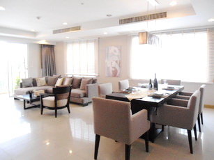 Fully furnished condo for sale Brand new 3 bedrooms size 206 sq.m. on Sukhumvit 39 for sale. Nice compound & Resort style.