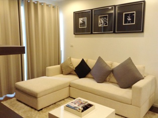 New condo for sale in 15 Sukhumvit Residences Bangkok. 80.3 sq.m. 2 bedrooms. Tastefully furnished. Easy access to BTS.