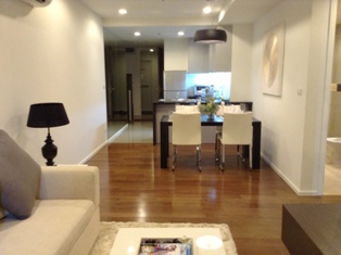 New condo for sale in 15 Sukhumvit Residences Bangkok. 80.3 sq.m. 2 bedrooms. Tastefully furnished. Easy access to BTS.