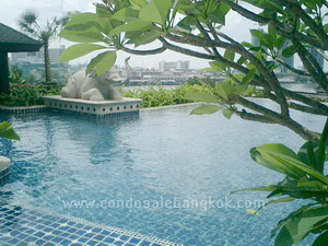 Chaopraya River View Condo for sale in Bangkok. 2 bedrooms. Bright!!