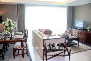 Very luxurious condo for sale in Ruamruedee. Pleonchit BTS. 2 bedrooms