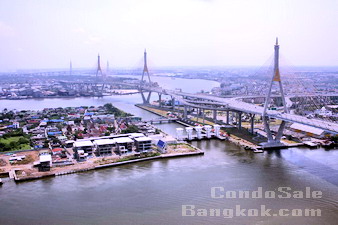 The Pano condo for sale Riverside in Bangkok Rama 3. Best layout, best unit, best price 133 sq.m. 2+1 bedrooms