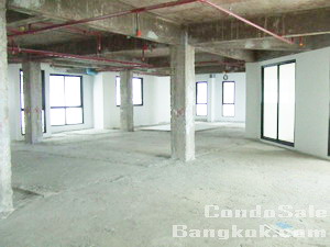 Duplex Penthouse for sale in Sukhumvit easy access to Ekamai BTS. 466 sq.m. Brandnew building. Still Bared shell. Huge terrace outdoor!