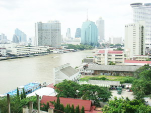 Condo for sale in Baan Chaopraya Riverside 96 sq.m. 2 bedrooms 2 bathrooms Partly furnished