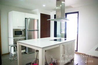 Exclusive 320 sq.m. 3 bedrooms 1 study condo for sale in Bangkok Sathorn area. Furnished. Fully equipped kitchen. Very private compound.