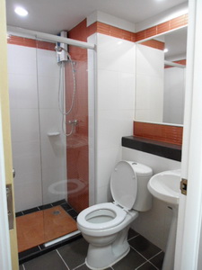 Condo for sale in Bangna area. Close to new extension BTS station and expressway. Brand new Partly furnished 2 bedrooms 2 bathroom 2 balconies. Nice view & Bright. Special layout. Only one in this project!