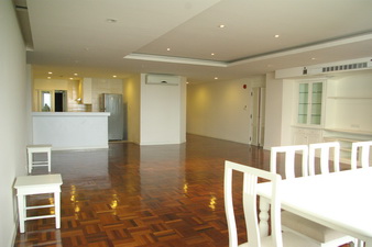 Newly renovated! condo for sale in Sukhumvit nice residetial area. Family style 250 sq.m. 3 bedrooms. Bright and very nice view. Easy access to Thonglor BTS.