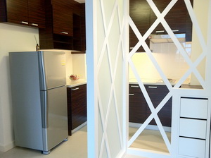 Brand new nicely furnished condo for sale in Bangkok Thonglor area. 2 bedrooms 75 sq.m. in nice & peaceful compound. Resort style.
