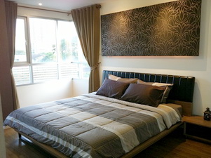 Brand new nicely furnished condo for sale in Bangkok Thonglor area. 2 bedrooms 75 sq.m. in nice & peaceful compound. Resort style.