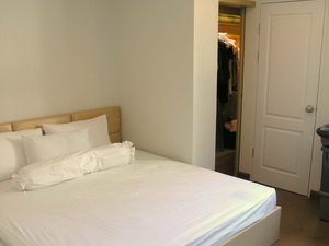 Beautiful corner room: 2 bedroom 1 bathroom, size 72.76 sqm. on the 2nd floor with large private outdoor living area & Jacuzzi Pool. 100 m to Tesco Lotus and BTS.