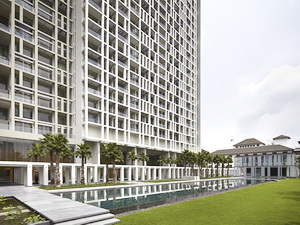 The passion of Sukhothai living. 144.18 sq.m. 2 bedrooms Duplex style. At The Sukhothai Residences, all the fabulous facilities and services of The Sukhothai Hotel. world-class luxury hospitality and elegant architectural design.