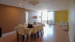 Spacious condo for sale in Bangkok Sukhumvit near Asok BTS. 177 sq.m. 3 bedrooms 2 bathrooms with built-in furniture. Easy to many place such as Terminal 21, BTS. Nice balcony with Panoramic city view!