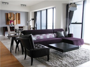 Luxury condo for sale for sale in Sathorn area. Super high floor. Tastefully furnished 3 bedrooms 197.76 sq.m. at 